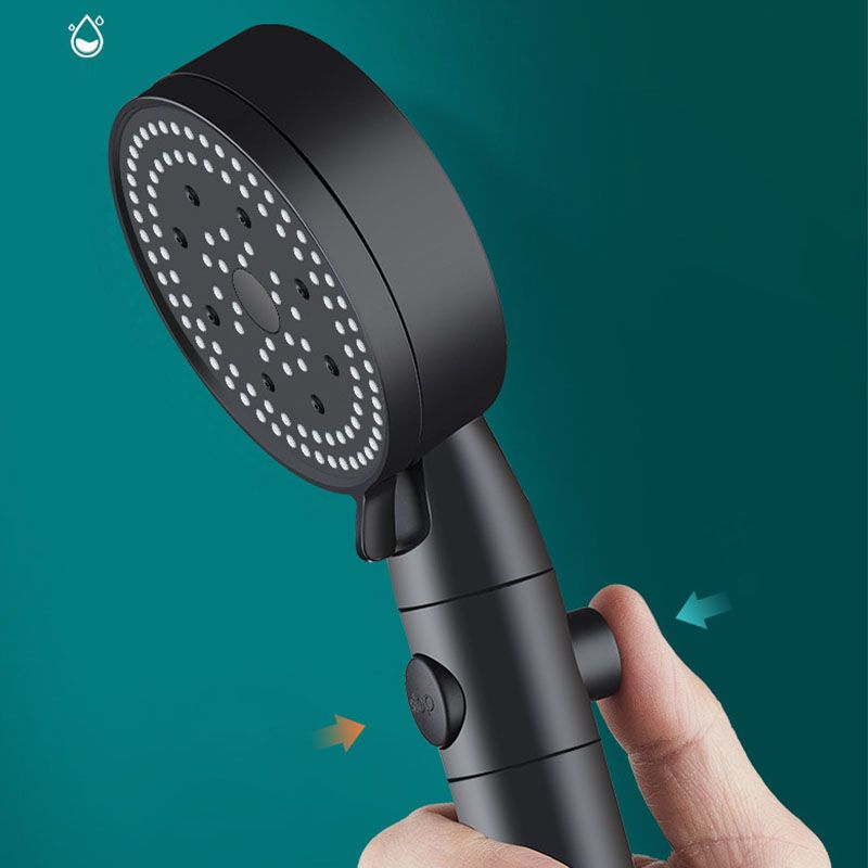Avtoit | Metal Black Shower Head Self-Cleaning Standard Round Hand Shower