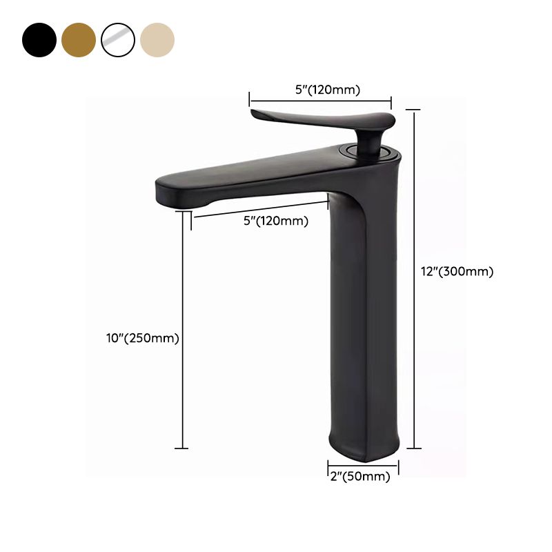 Avtoit | 1 Handle Solid Copper Bathroom Sink Faucet Nordic Modern Vanity Faucet with Drain