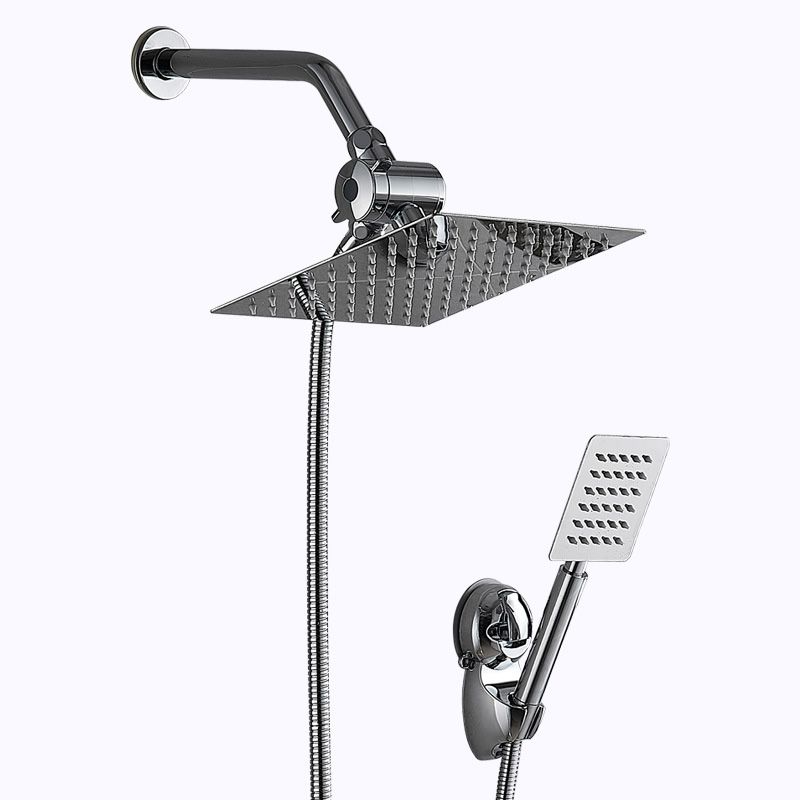Avtoit | Square Metal Double Shower Heads Modern Shower with Shower Hose