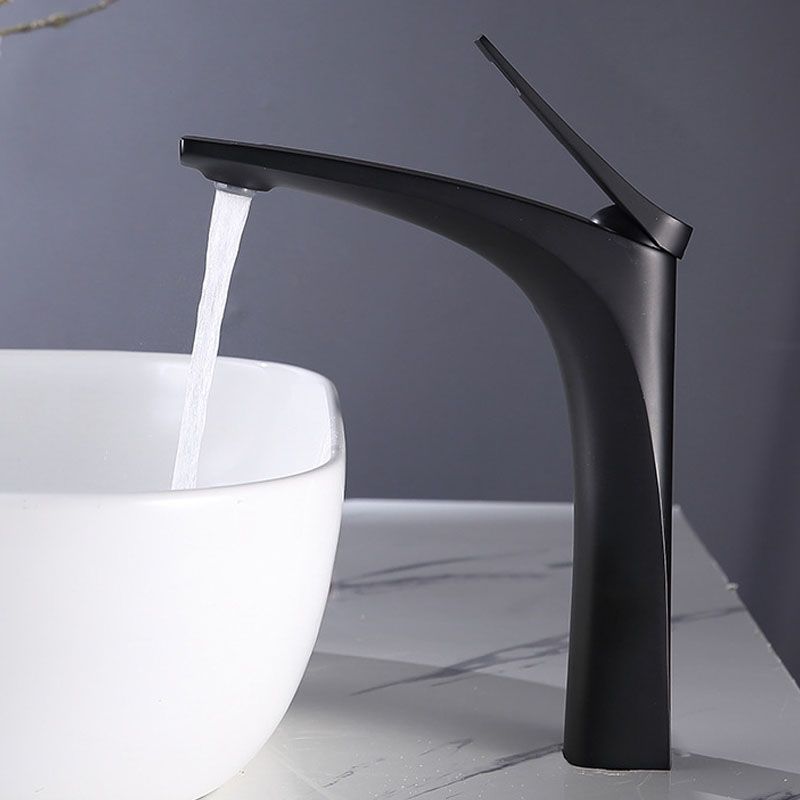 Avtoit | Modern Vessel Faucet Brass Lever Handles Low Arc with Water Hose Bathroom Vessel Faucet