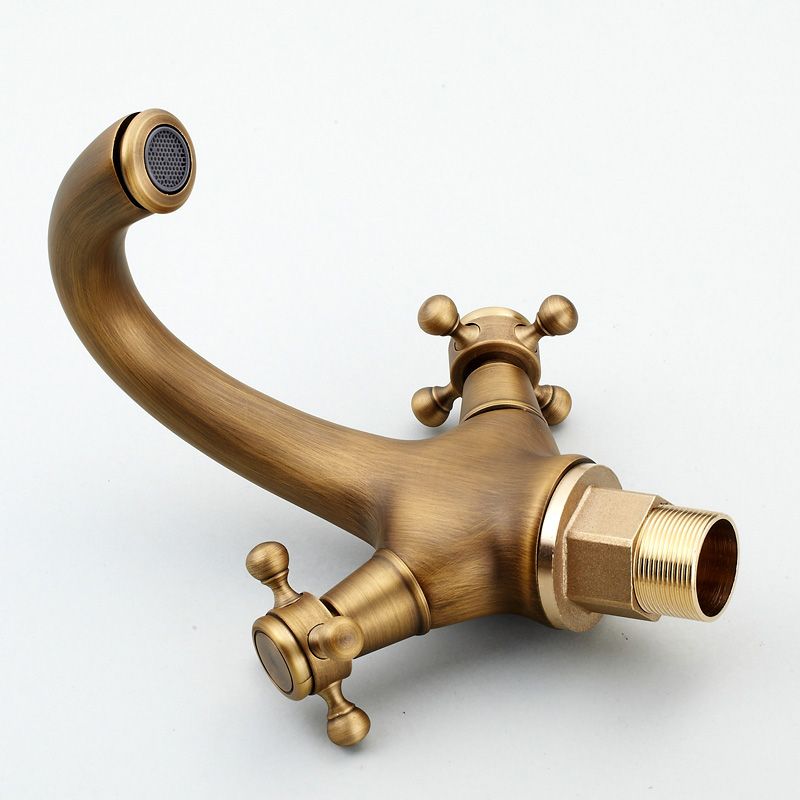 Avtoit | Glam Style Copper Tub Faucet Low Arc Deck Mounted Tub Faucet Set