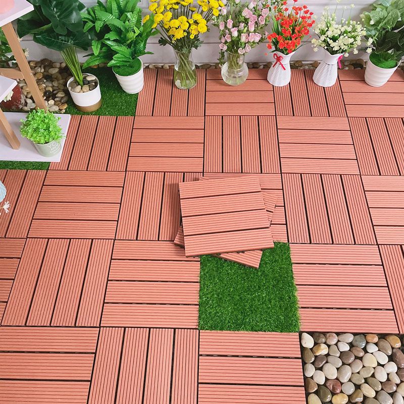 Avtoit | Classic interlocking deck boards Solid color patio tiles