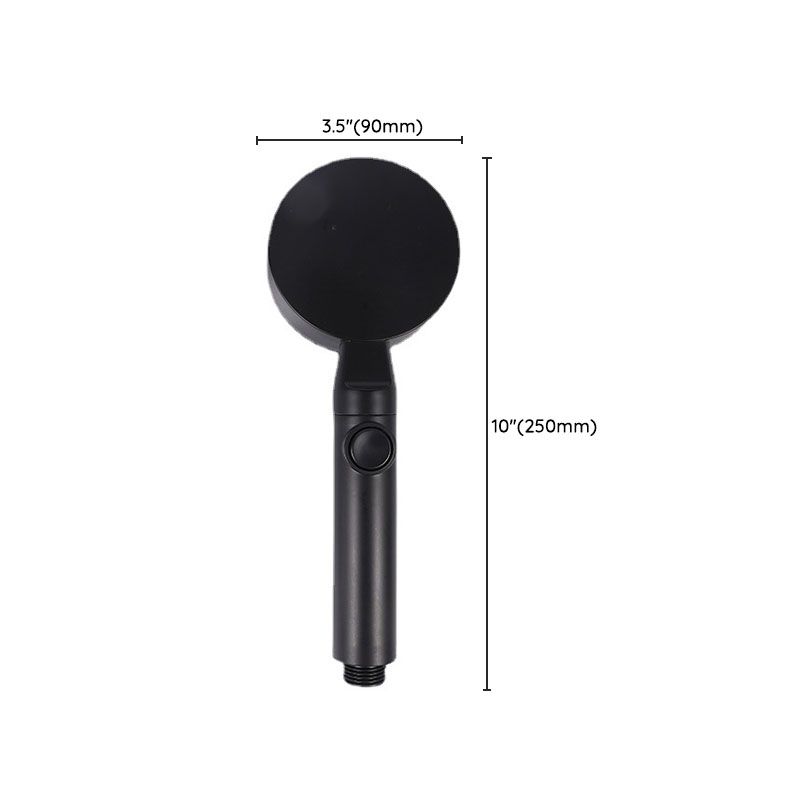 Avtoit | Metal Black Shower Head Self-Cleaning Standard Round Hand Shower