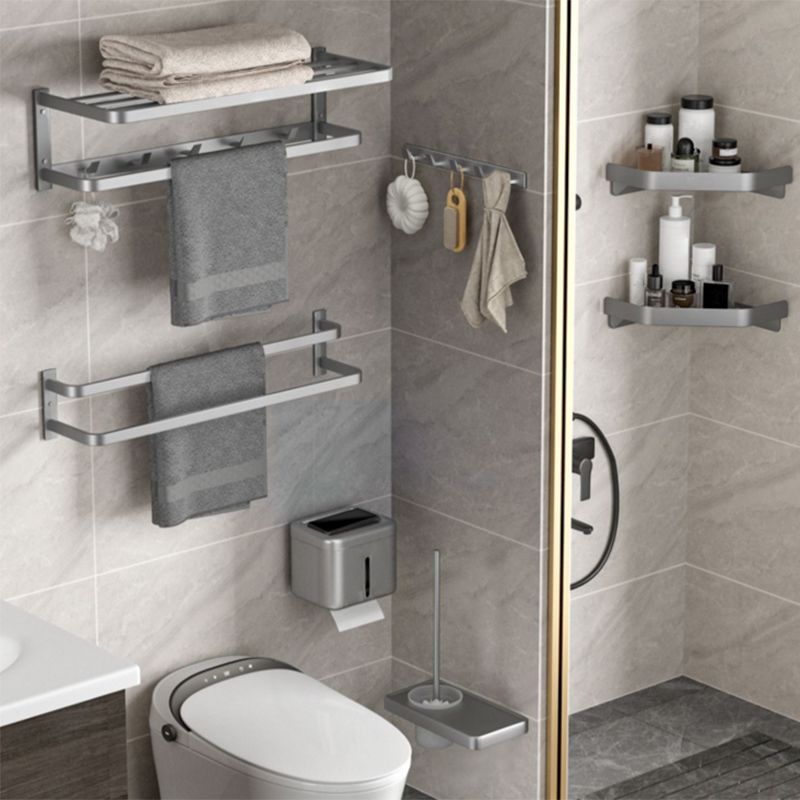 Avtoit | Modern gray bathroom hardware set towel rack paper holder bathroom accessory set