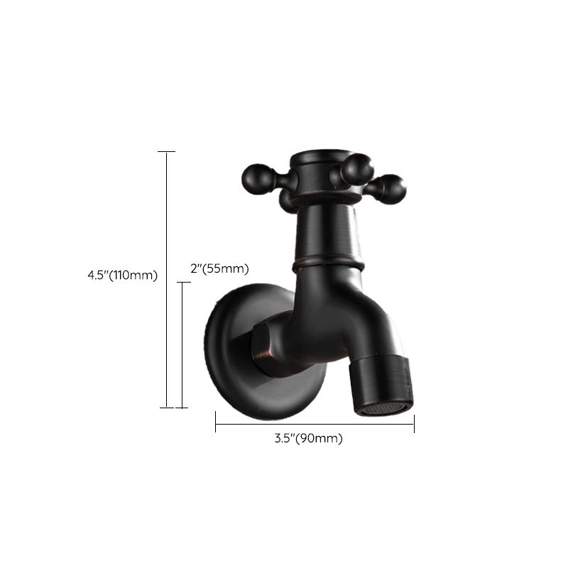 Avtoit | Wide Bathroom Sink Faucet Wall-Mounted Cross Handle Faucet