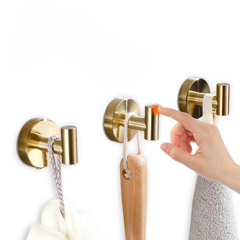 Avtoit | Modern Bathroom Accessory Set Metal Coat Hooks in Polished Chrome/Gold