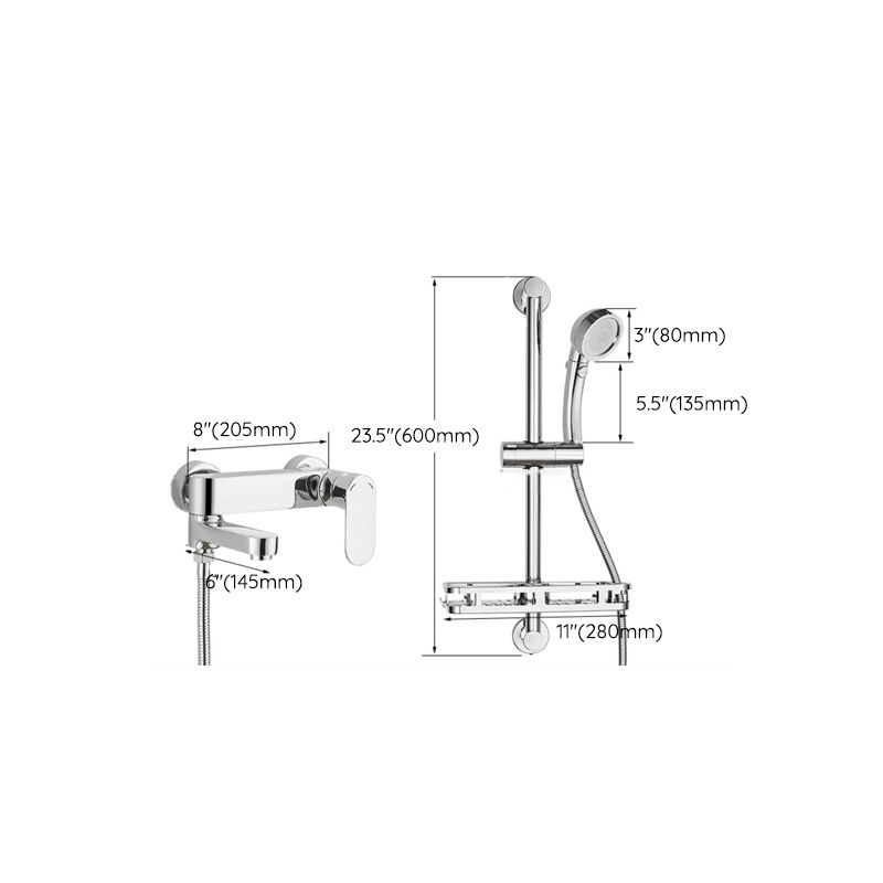 Avtoit | Modern Lever Mixer Bathtub Faucet Wall Mounted Bathtub Faucet