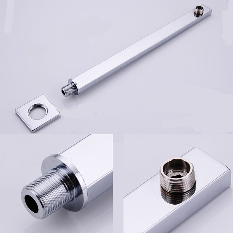 Avtoit | Modern square fixed shower head with shower arm Wall-mounted shower head made of stainless steel