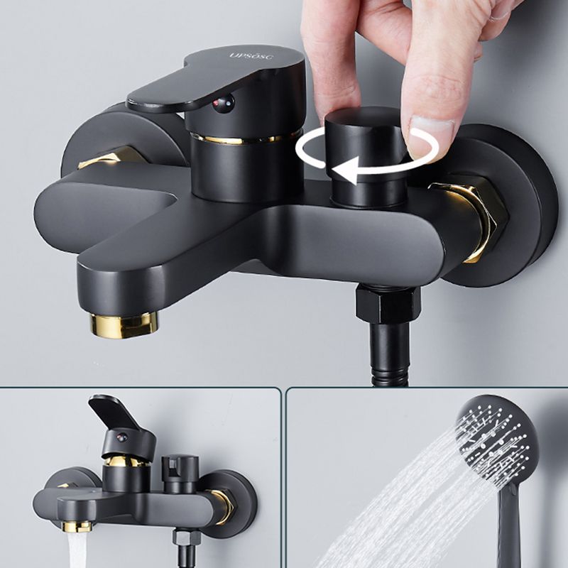 Avtoit | Modern Bathtub Faucet Lever Handle Wall Mounted Fixed Bathtub Faucet