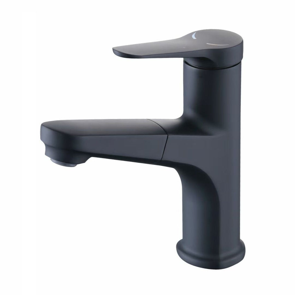 Avtoit | Round Modern Basin Mixer Faucet Pull-Out Single Hole Basin Tap