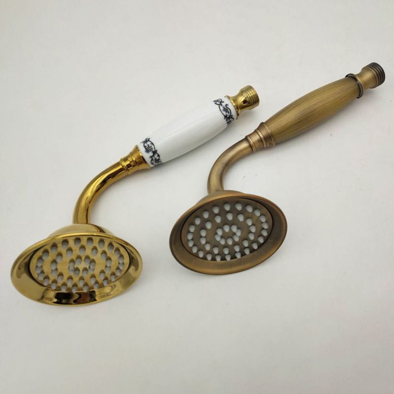 Avtoit | Traditional Handheld Shower Head with Hose Polished Brass Wall Mounted Shower Head
