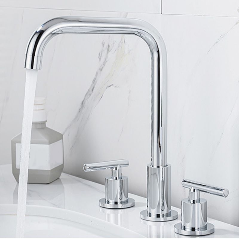 Avtoit | Modern 2-Handle Bathroom Sink Faucet 3-Hole Widespread Bathroom Faucet