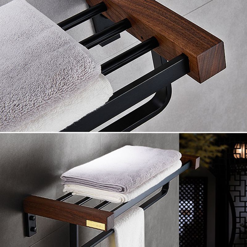 Avtoit | Metal Bathroom Accessories Set Walnut Brown Bathroom Accessories Set