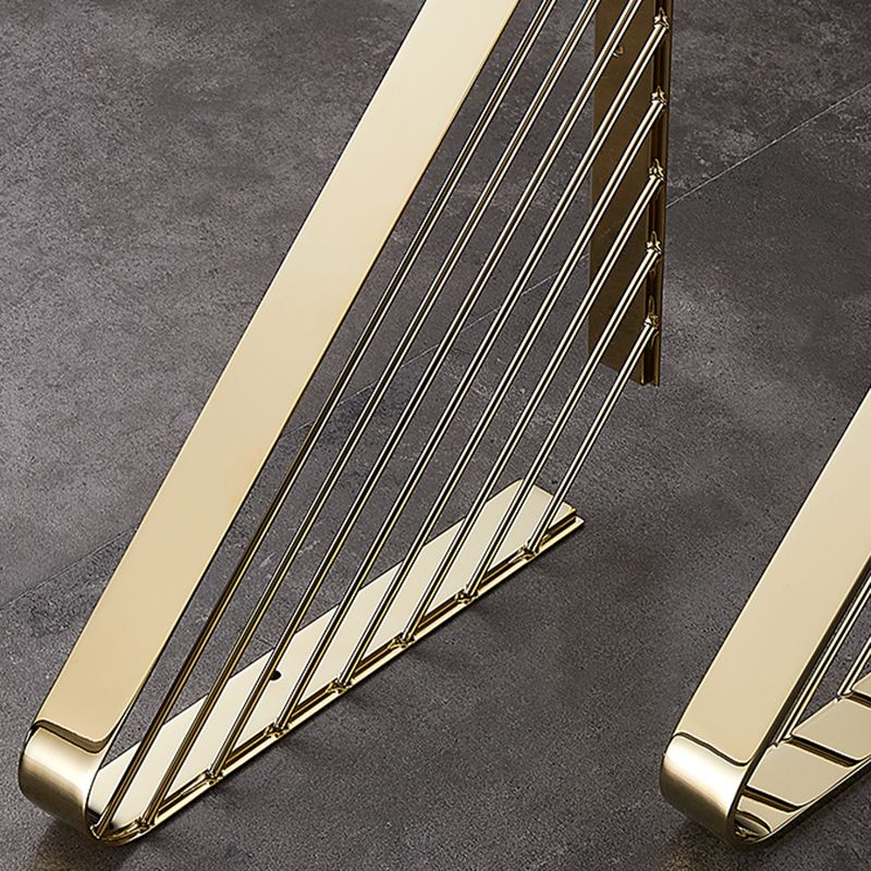 Avtoit | 2-piece modern bathroom accessory set, polished chrome/gold, bathroom shelf