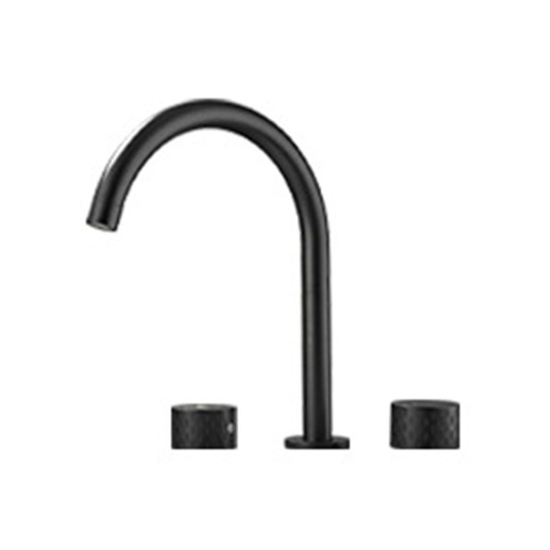 Avtoit | Double Handle Tub Spout Deck Mounted High Arc Brass Modern Roman Tub Spout