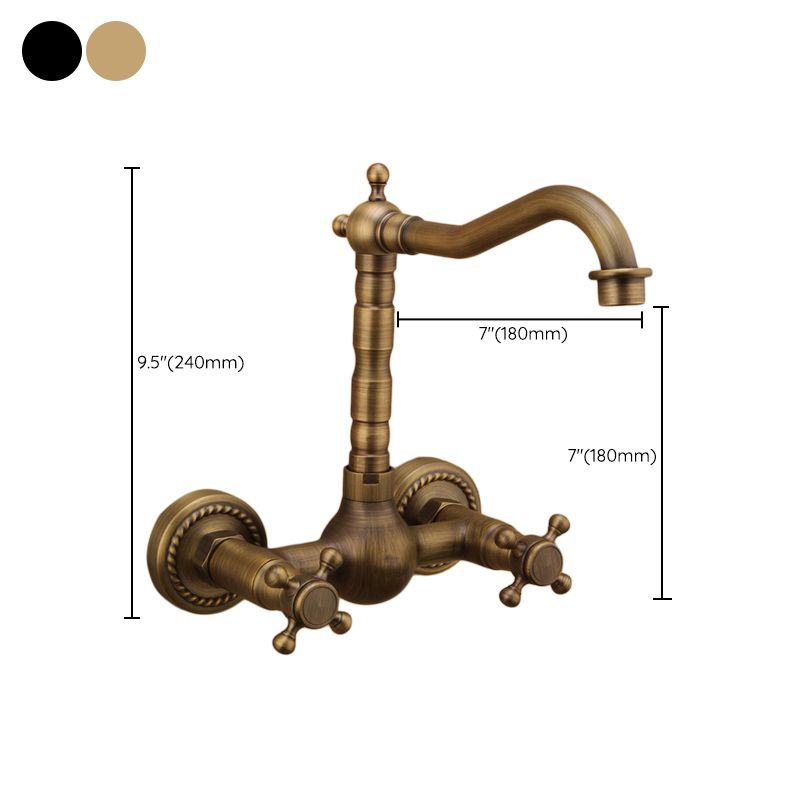 Avtoit | Traditional Wall-Mounted Copper Clawfoot Bathtub Faucet Trim Low Arc Clawfoot Bathtub Faucet