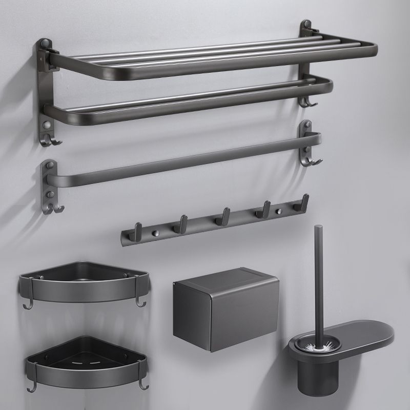 Avtoit | Modern Bathroom Fixture Set Towel Bar Gray Bathroom Shelf Bathroom Set