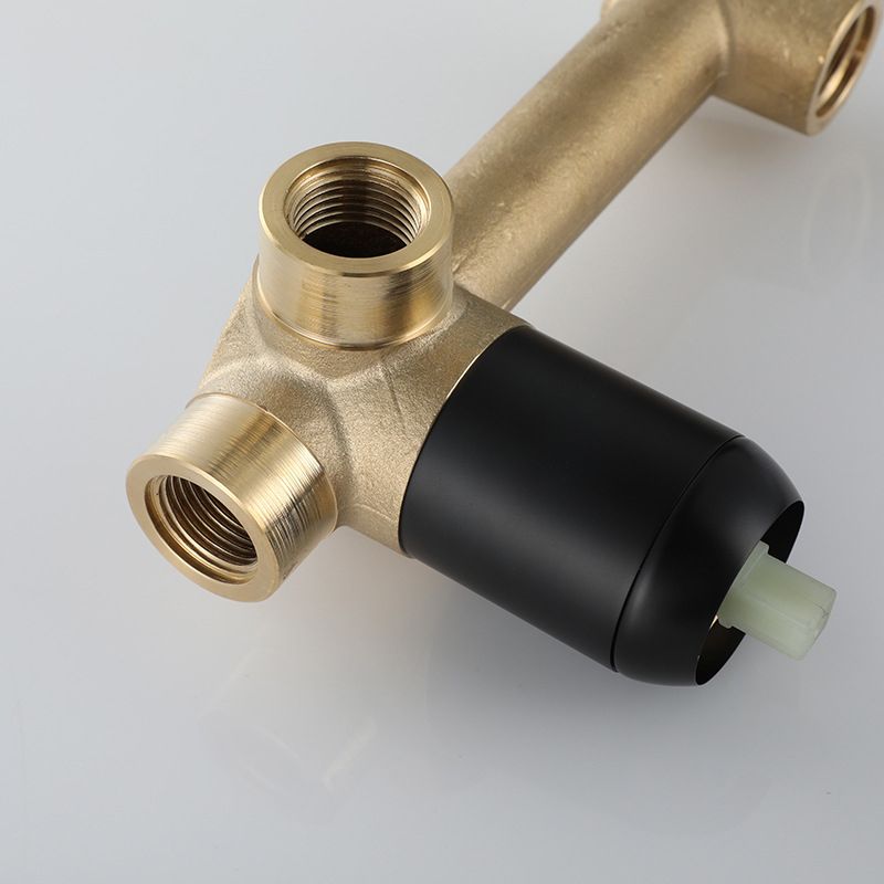Avtoit | Industrial Sink Faucet Brass Lever Handles Low Arc Wall Mounted Bathroom Faucet