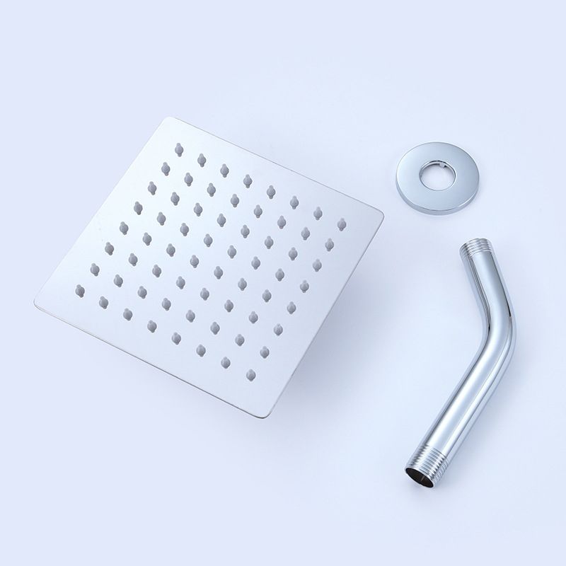 Avtoit | Square Stainless Steel Showerhead in Silver 6-Inch Fixed Showerhead