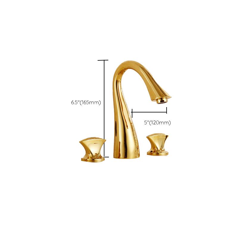 Avtoit | Traditional Roman Bathtub Faucet Set Copper Fixed Deck Mount with Handles