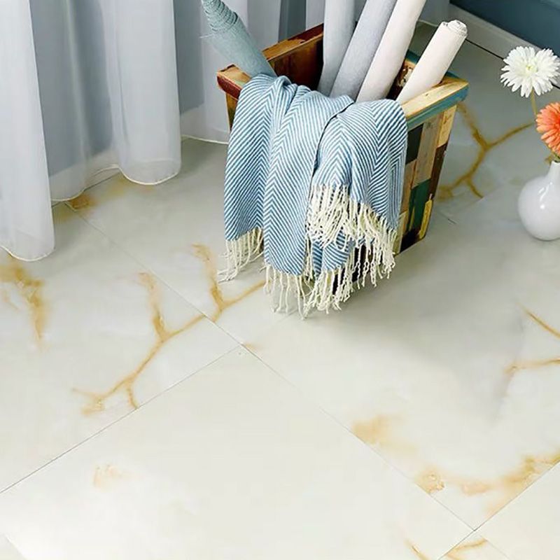 Avtoit | Home Indoor Vinyl Floor Peel and Stick Marble Print Square PVC Flooring