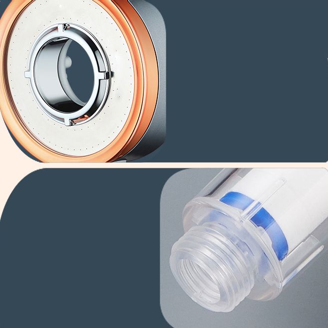 Avtoit | Reversible round shower head 3 spray types adjustable water flow handheld shower