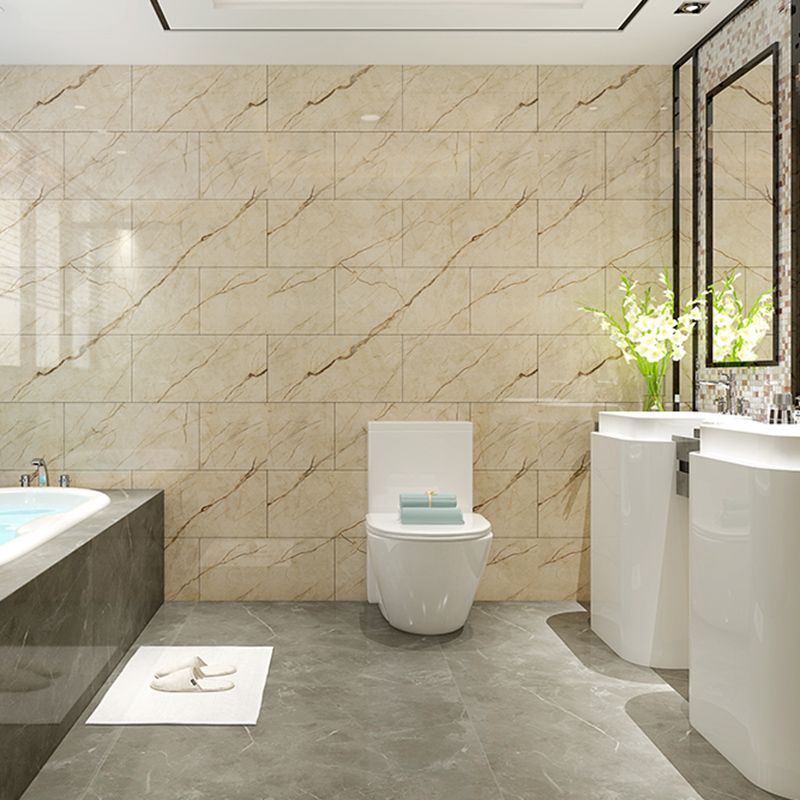 Avtoit | Contemporary Style Wallpaper Single Panel Bathroom Wallpaper with Rectangular Shape