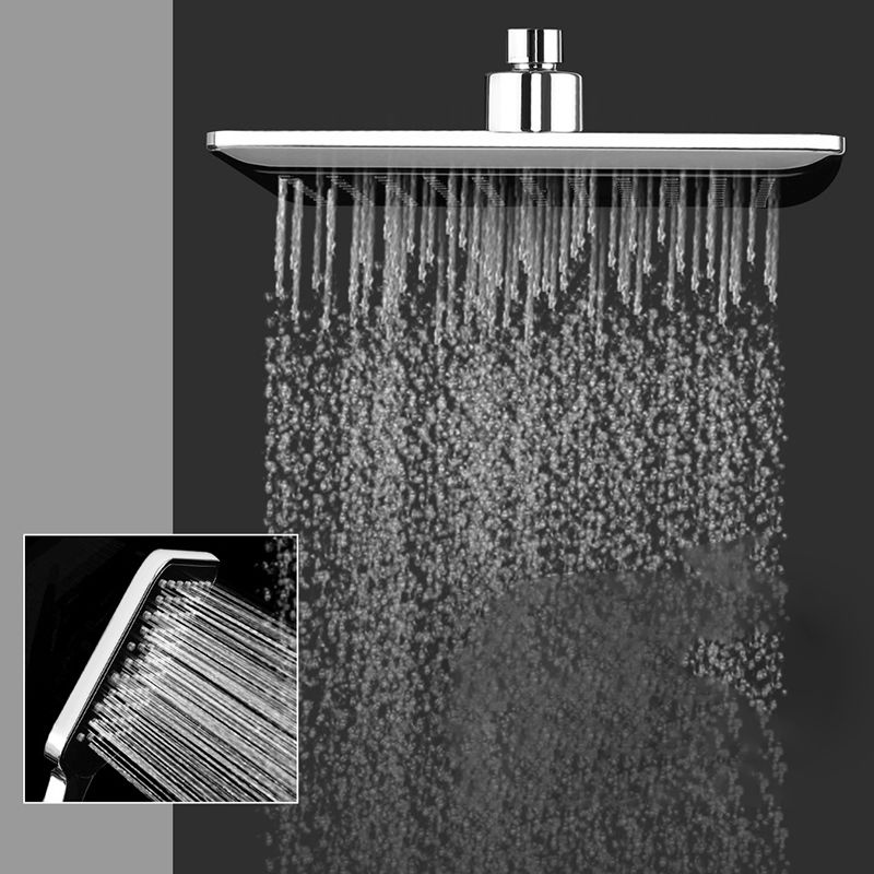 Avtoit | Chrome Square Shower Head Combination Wall Mounted and Ceiling Mounted Handheld Shower