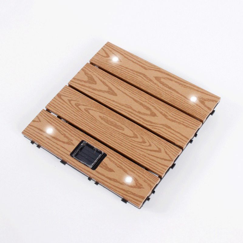 Avtoit | Striped Pattern Terrace Floor Tiles Square Click Floor Tiles Floor Board
