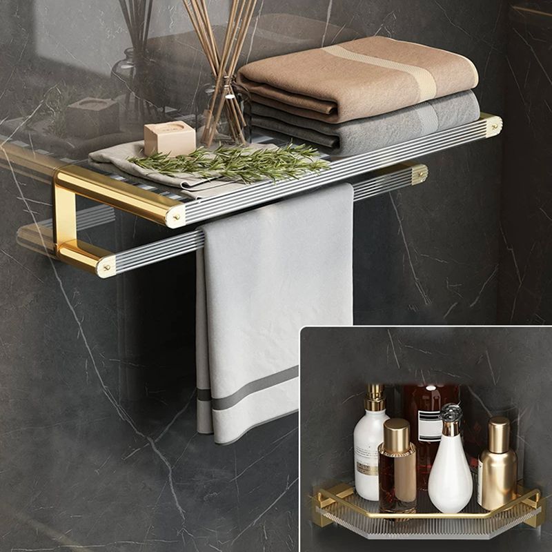 Avtoit | Modern Bathroom Accessory Set Bathroom Shelf Gold Towel Holder Bathroom Hardware Set