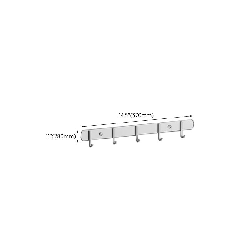 Avtoit | Polished Chrome Modern Bathroom Accessory Set in Stainless Steel with Bath Shelf/Towel Bar
