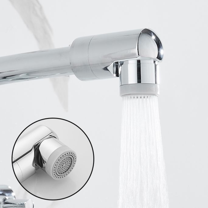 Avtoit | Wall-mounted metal bathtub filler with low arc waterfall bathtub faucet