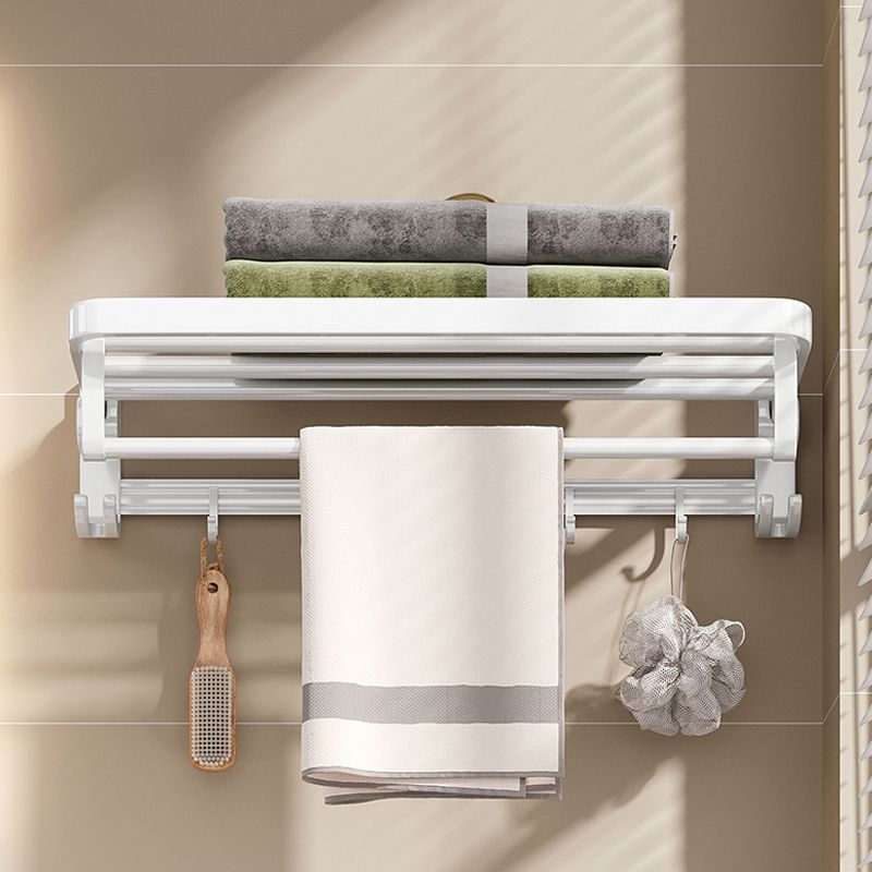 Avtoit | White Bathroom Accessory Set Contemporary Aluminum Bathroom Accessory Kit with Towel Holder