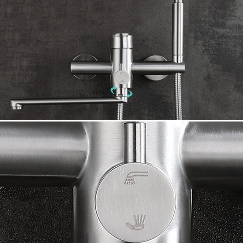Avtoit | Wall-mounted metal bathtub filling low arch swivel bathtub mixer