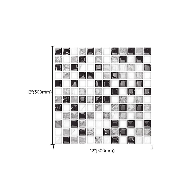 Avtoit | 12"x 12" Resin Mosaic Tiles Square Self-Adhesive Tiles for Backsplash & Wall Tile