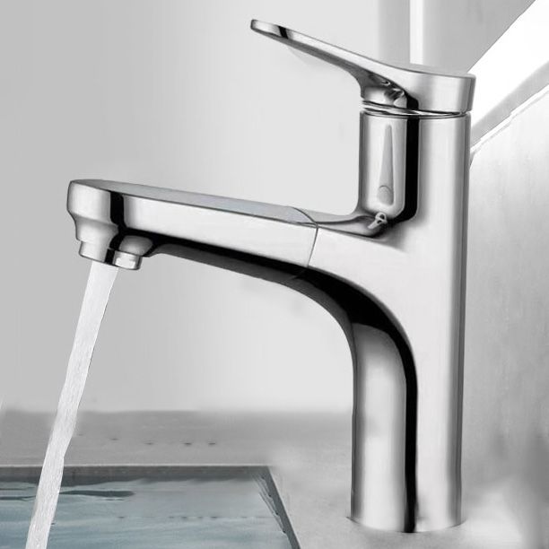 Avtoit | Contemporary Bath Faucet Brass Lever Handle Pull-Out Sink Faucet