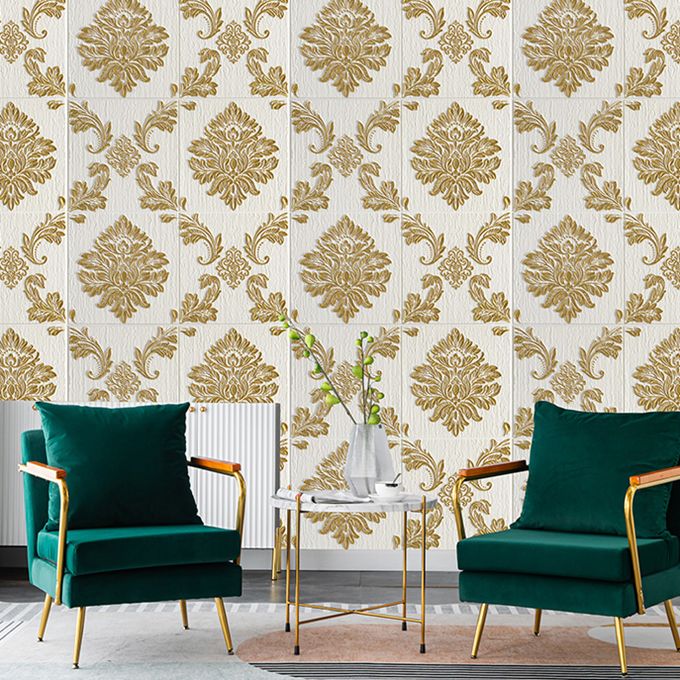 Avtoit | Modern Wall Panel 3D Floral Print Peel and Stick Waterproof Wall Covering