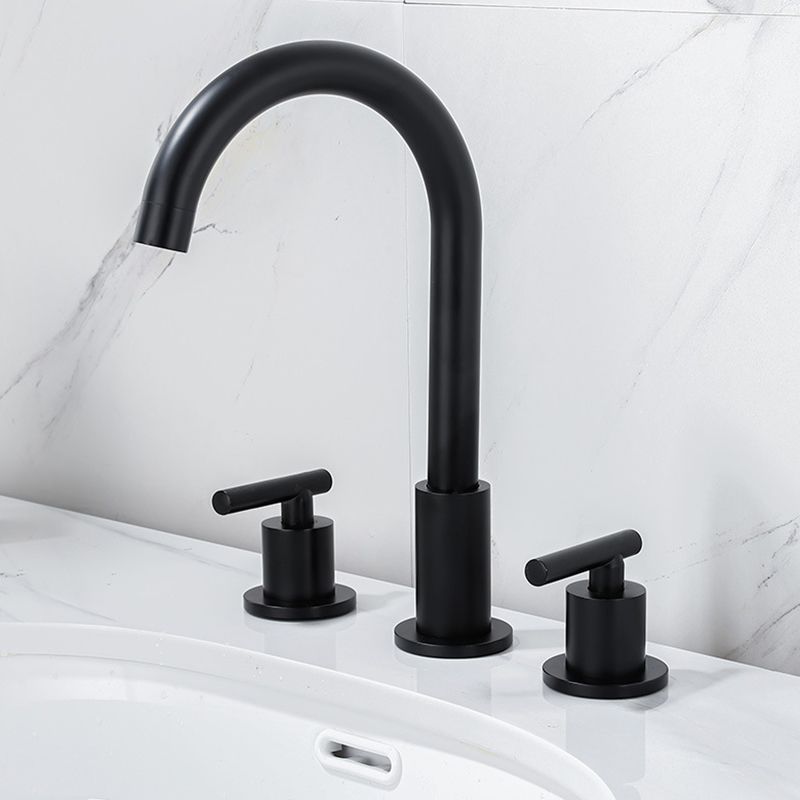 Avtoit | Modern 2-Handle Bathroom Sink Faucet 3-Hole Widespread Bathroom Faucet