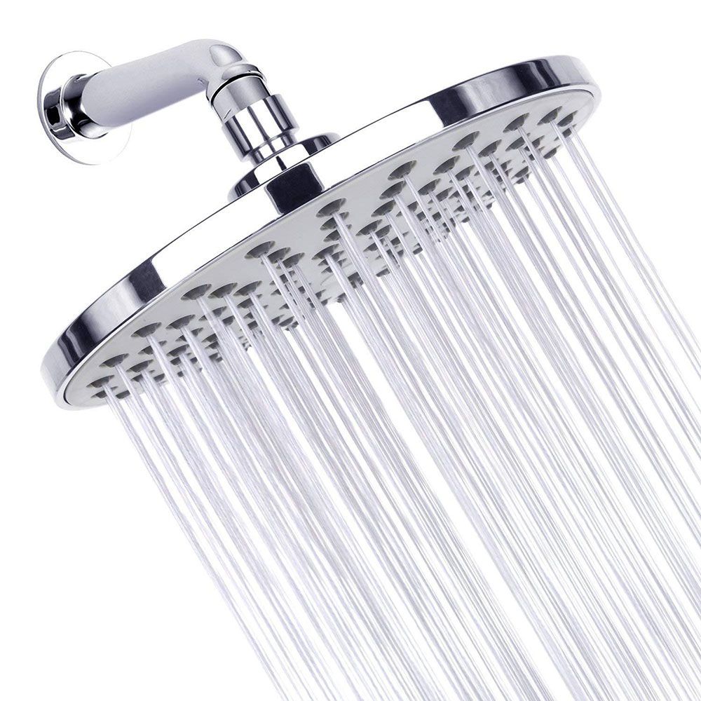 Avtoit | Contemporary Fest Shower Head Round Shower Head Combo in Silver