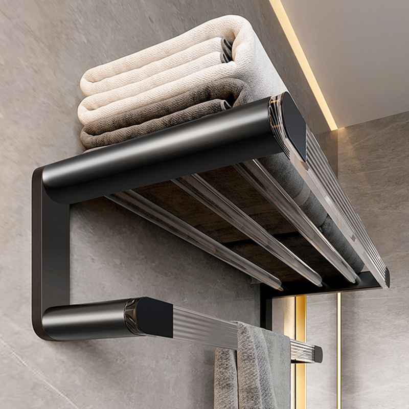 Avtoit | Black Bathroom Set Metallic & Acrylic Bathroom Accessories Set made of Stainless Steel Aluminium