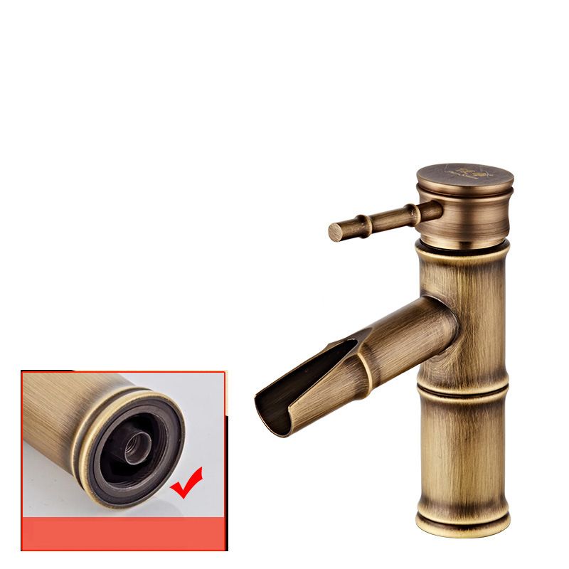 Avtoit | Lever Handle Vanity Faucet Country Low Arc Faucet Single Hole Basin Faucet