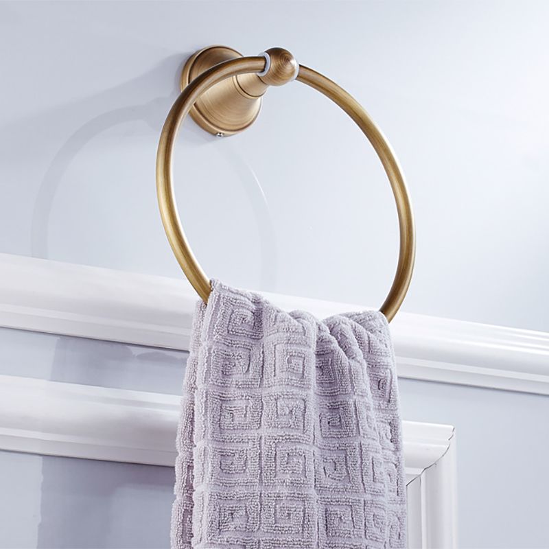 Avtoit | Metal Bathroom Set 4-Piece Traditional Style Gold Bathroom Hardware Set