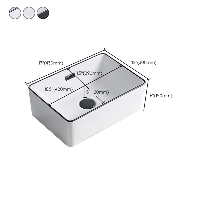 Avtoit | Modern porcelain floor washbasin Rectangular washbasin for the bathroom