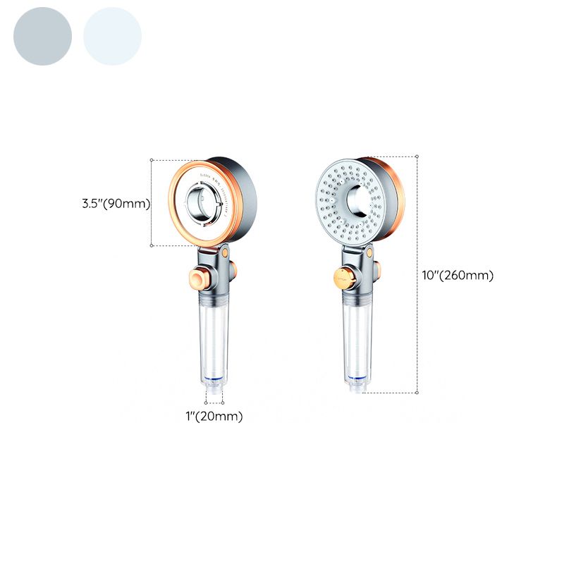 Avtoit | Reversible round shower head 3 spray types adjustable water flow handheld shower