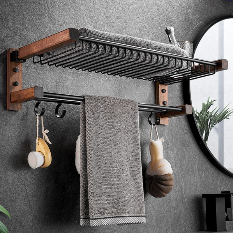 Avtoit | Modern black bathroom set bathroom shelf towel bar bathroom accessories set