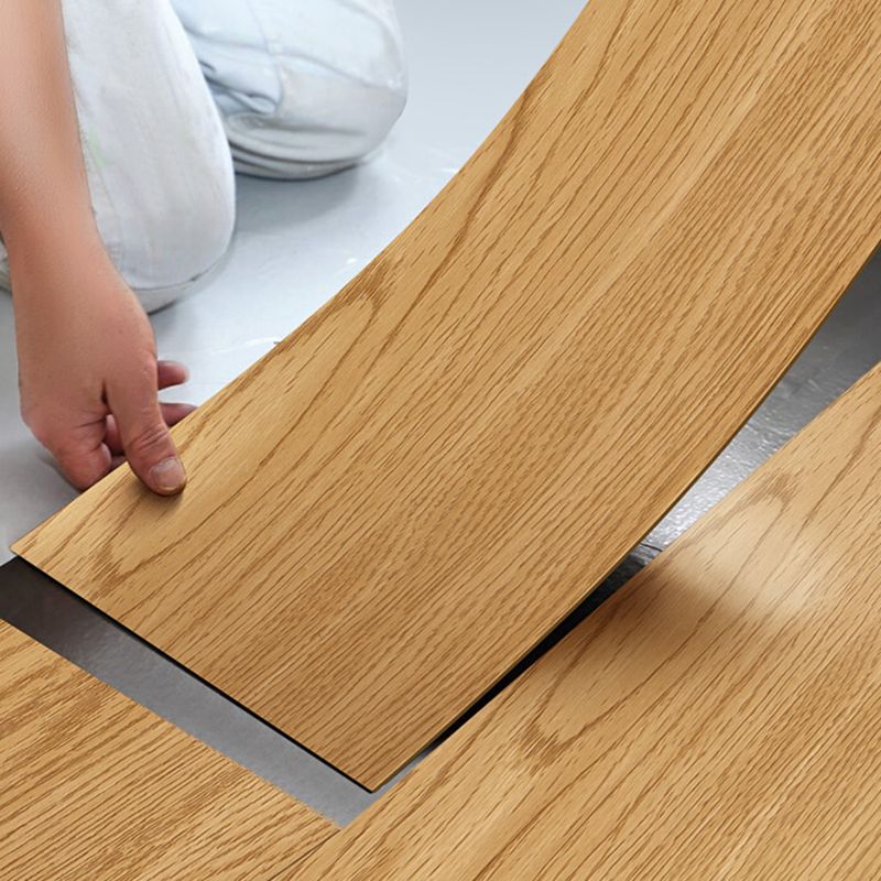 Avtoit | Peel and Stick PVC Flooring Smooth Wood Look Effect Slip Resistant Vinyl Floors