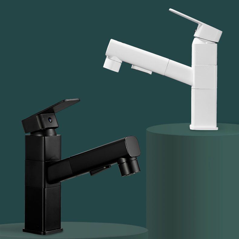 Avtoit | Bathroom Vessel Faucet Swivel Spout Single Handle Faucet with Pull-Out Spray Head