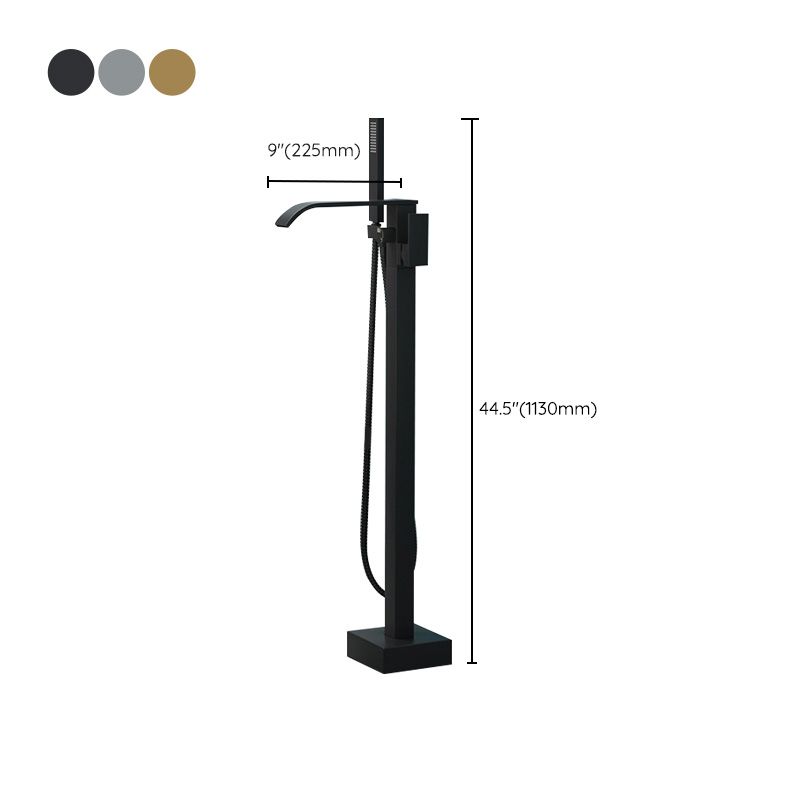 Avtoit | Modern Freestanding Bathtub Faucet Copper Floor Mounted Freestanding Bathtub Faucet