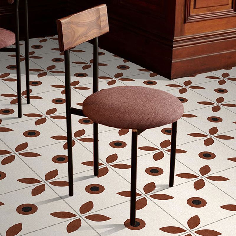 Avtoit | Indoor Vinyl floor floral pattern peel and stick waterproof square vinyl floor