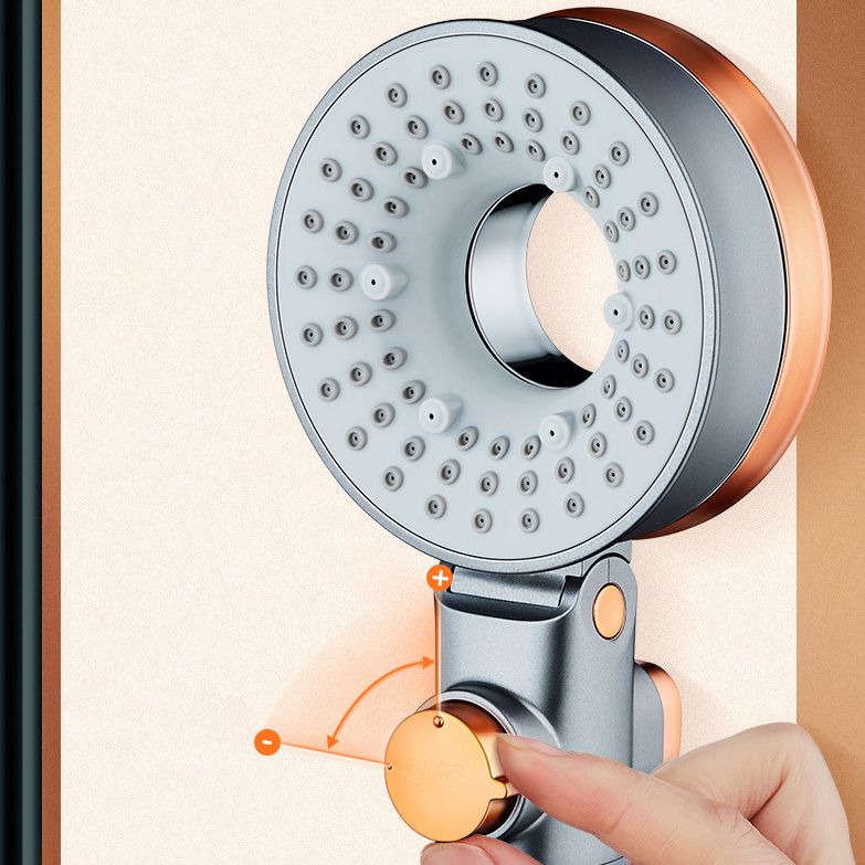 Avtoit | Reversible round shower head 3 spray types adjustable water flow handheld shower
